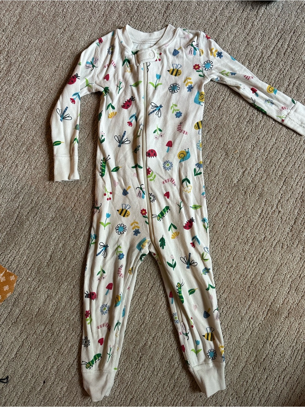 Hanna Andersson Moon & Back Bug and Flower pajamas